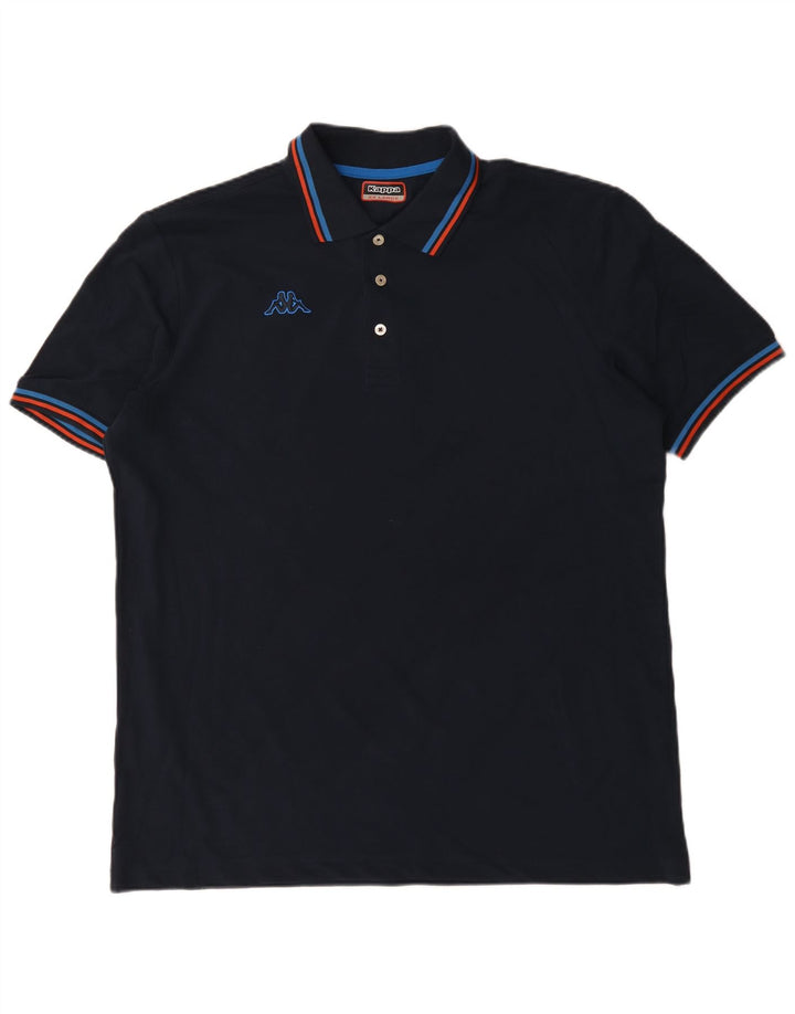 Kappa Polo Hombre 2XL Algodón Negro