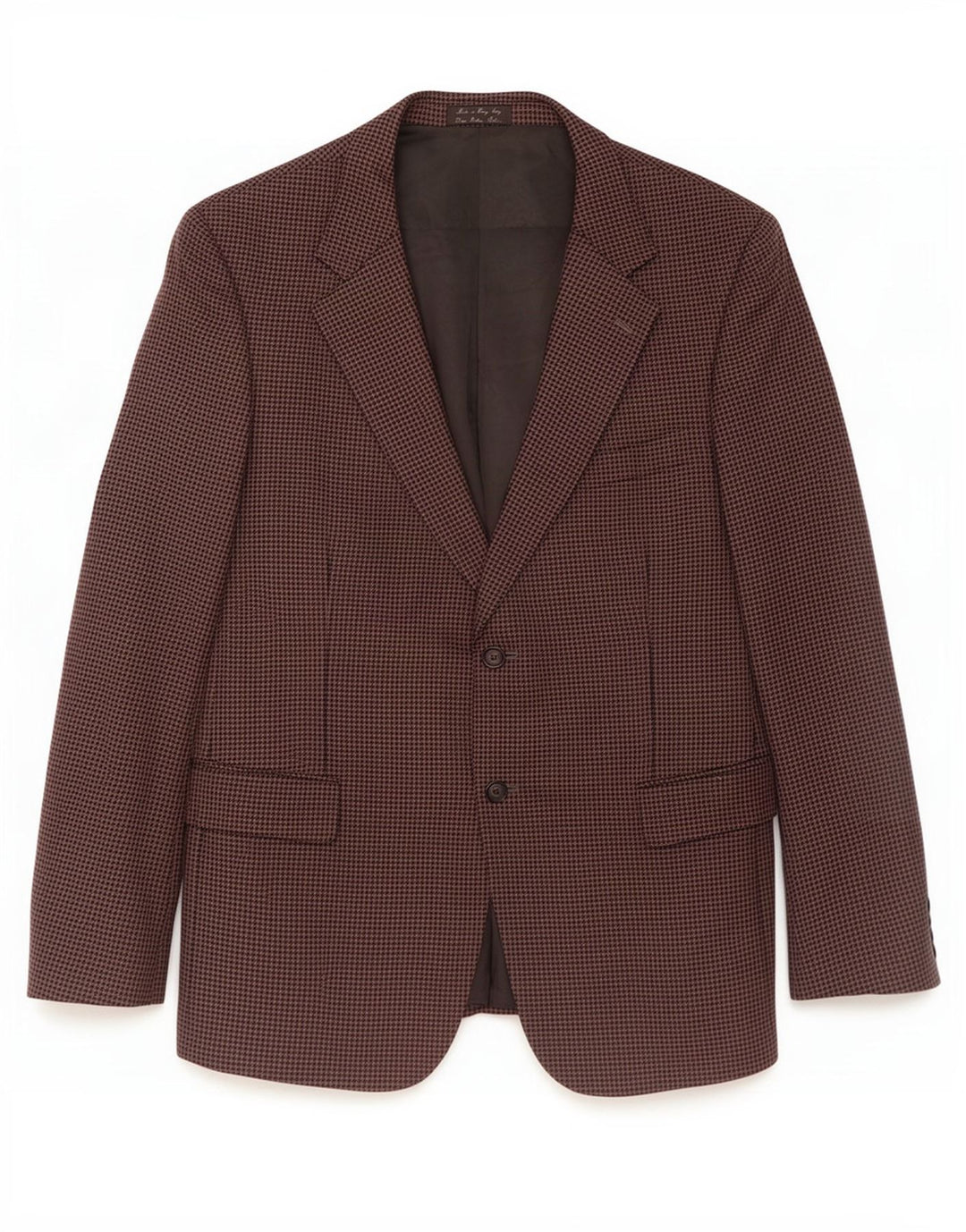Durban Chaqueta tipo blazer de 2 botones para hombre UK 38 Lana virgen de pata de gallo gris medio
