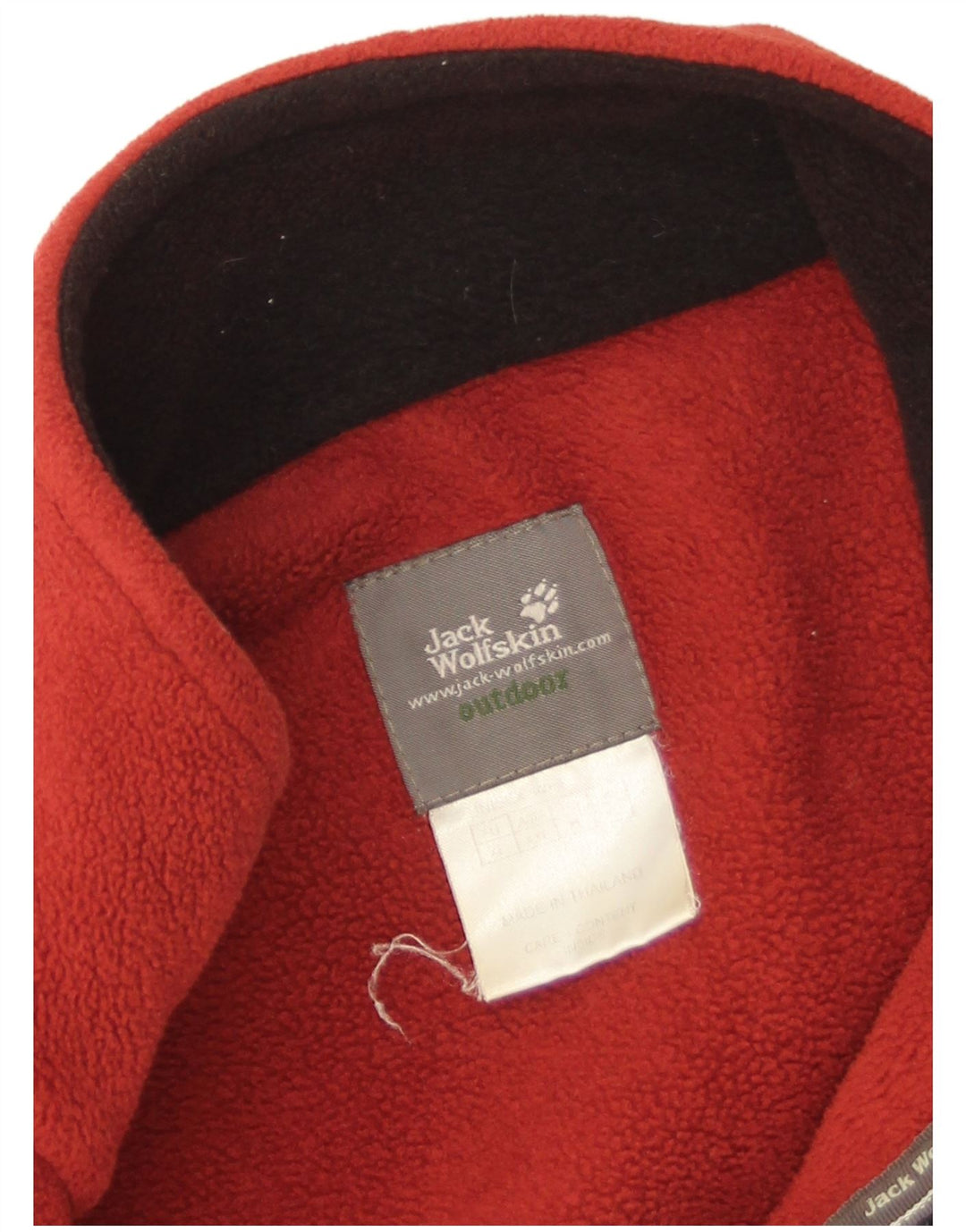 Jack Wolfskin Chaqueta polar con forro para hombre UK 42 XL Poliéster rojo