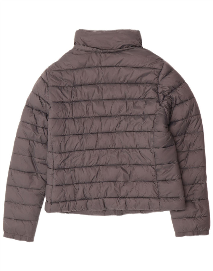 Superdry Chaqueta Acolchada Mujer UK 46 Grande Nylon Gris