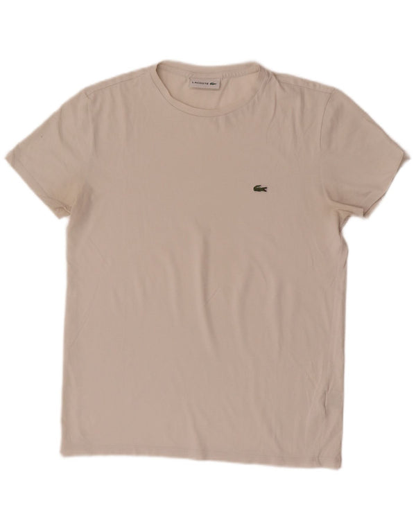 Camiseta Lacoste Hombre Top Small Blanco Algodón