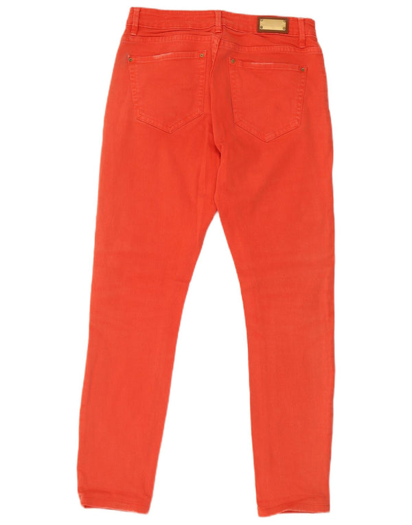 Zara Vaqueros pitillo para mujer EU 38 Small W28 L26 Algodón naranja