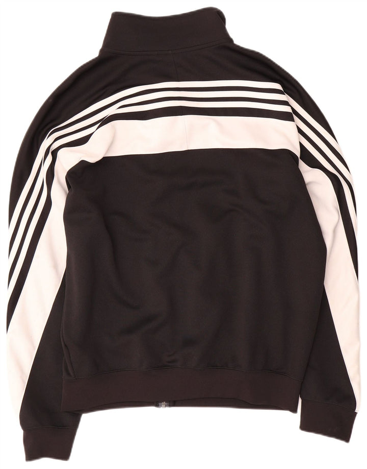 Adidas Hombre Chándal Top Chaqueta Grande Negro Colorblock Poliéster