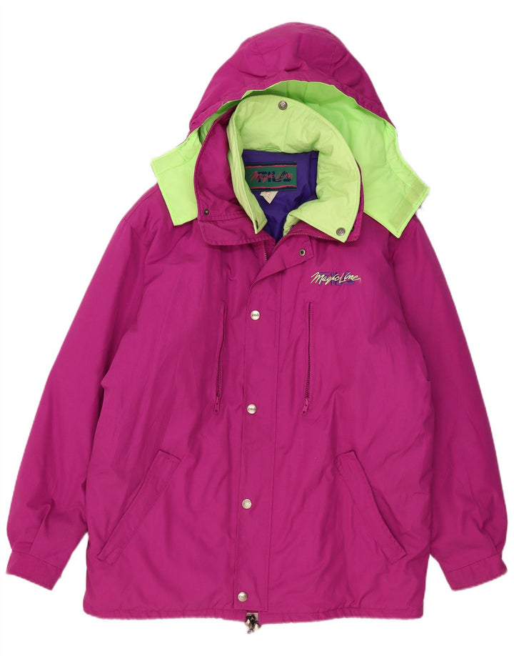 Fila Chaqueta acolchada con capucha para hombre IT 52 XL Poliéster color block rosa