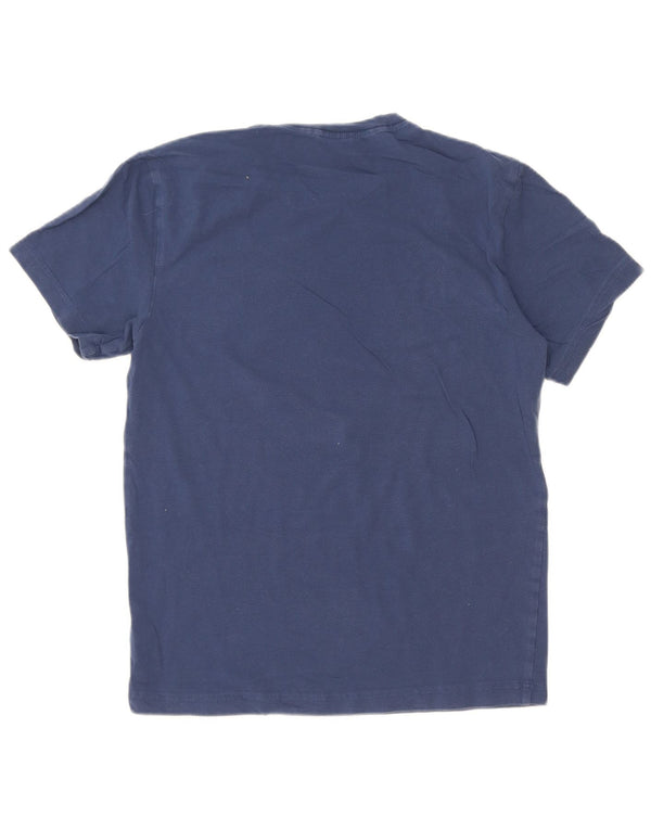 Calvin Klein - Camiseta gráfica para hombre, talla pequeña, algodón azul marino