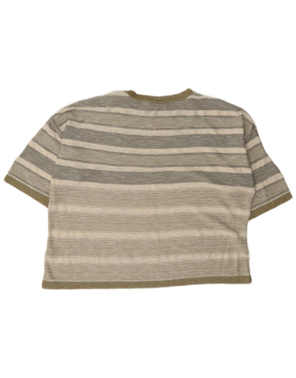 Marks & Spencer Camiseta para Mujer Top UK 40 XL Algodón a Rayas Multicolor