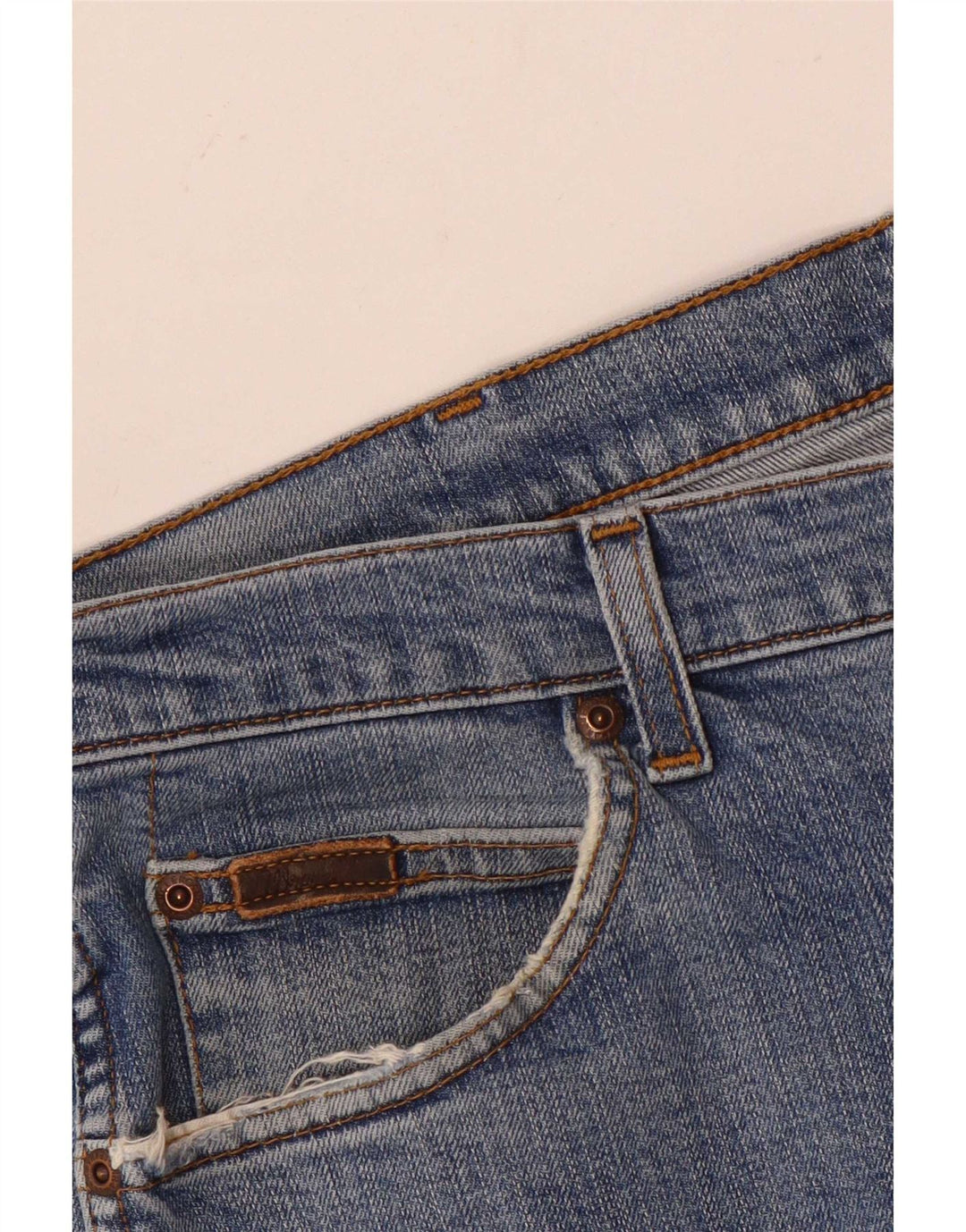 Wrangler Vaqueros rectos elásticos Texas para hombre W36 L30 Algodón azul