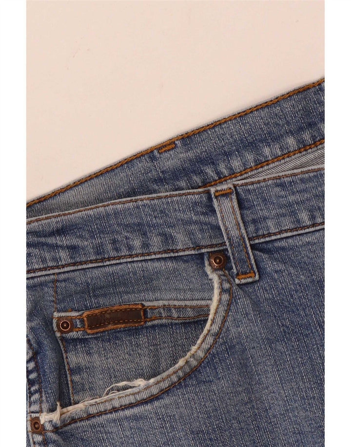 Wrangler Vaqueros rectos elásticos Texas para hombre W36 L30 Algodón azul