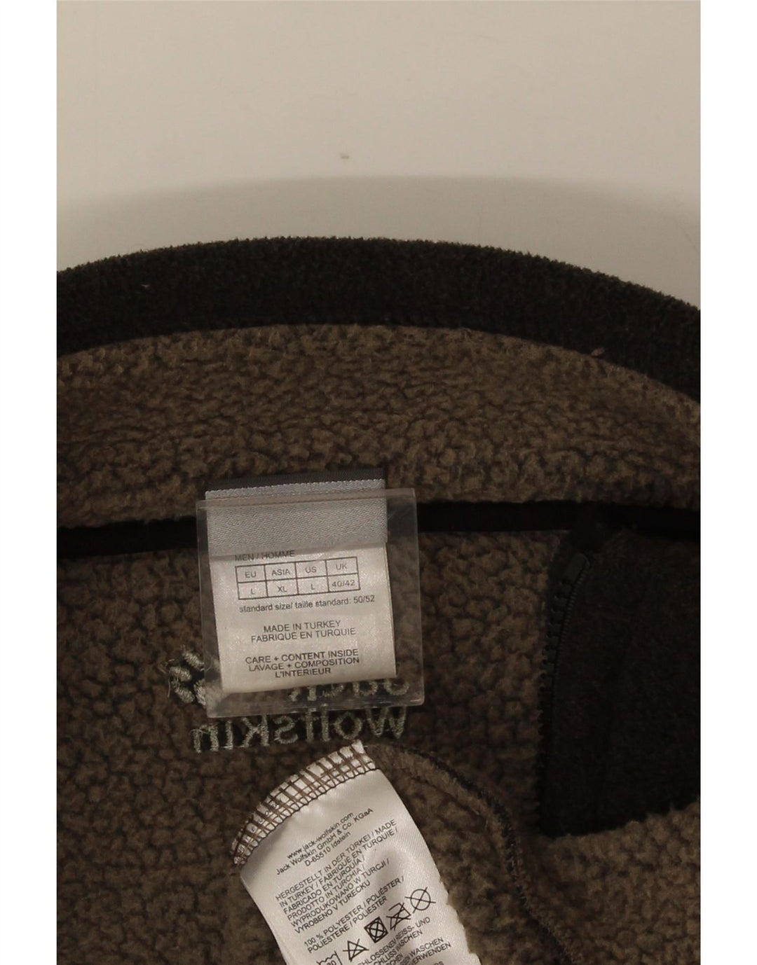 JACK WOLFSKIN Chaqueta polar para hombre UK 40/42 Large Gris Poliéster
