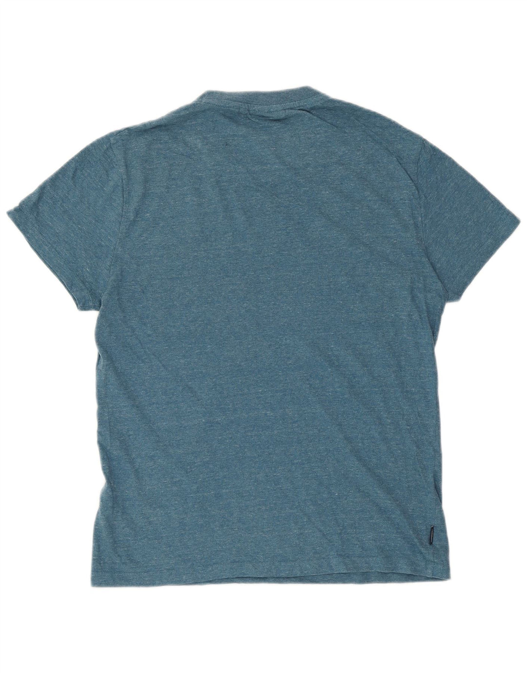 SUPERDRY Camiseta para hombre Top Small de algodón moteado azul