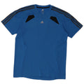 Adidas Hombre Climacool Camiseta Top Azul Medio Colorblock Poliéster