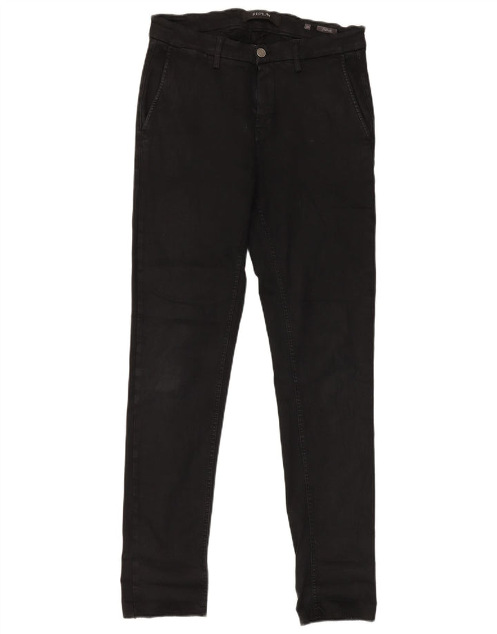 Pantalones chinos ajustados Zeumar para mujer Replay W30 L32 Algodón negro
