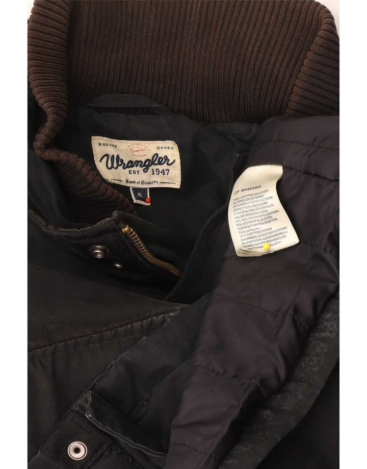 Wrangler Chaqueta utilitaria para hombre UK 42 XL Poliéster negro