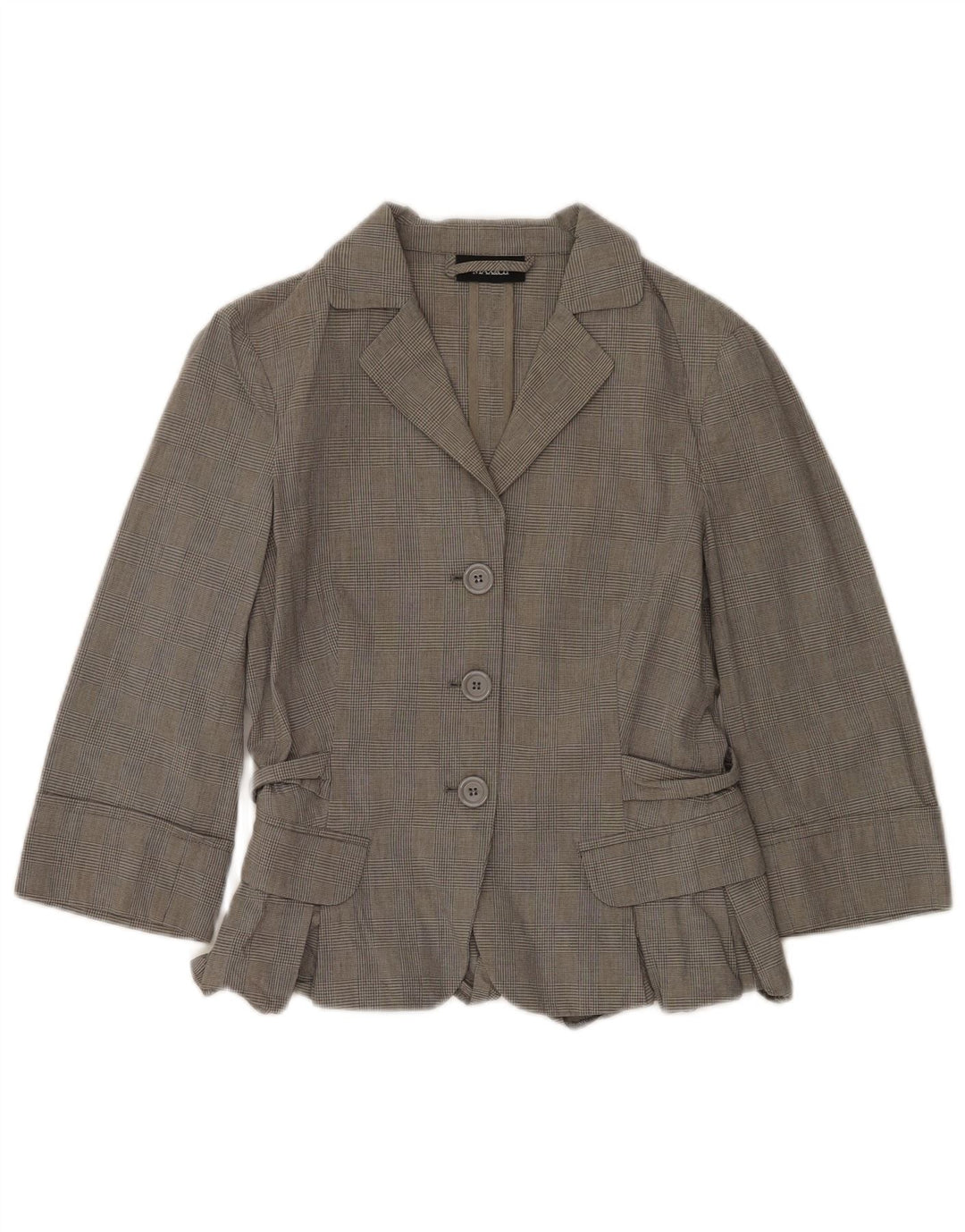 Max & Co. Traje de 2 piezas de manga 3/4 para mujer UK 12 Medium W30 L31 Grey Check