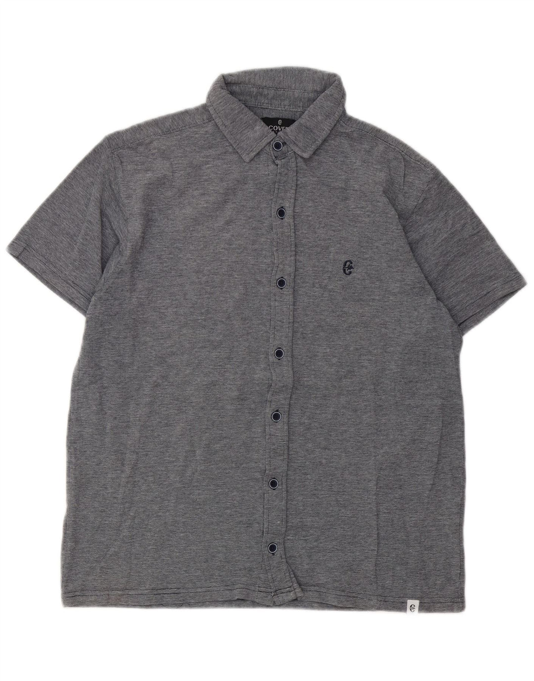 Coveri Camisa Manga Corta Hombre XL Gris Algodón