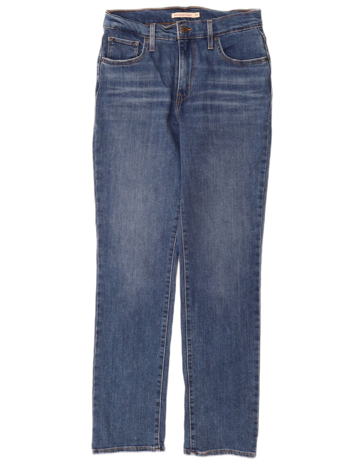 Levi's Mujer 724 Vaqueros Rectos De Tiro Alto W29 L30 Algodón Azul