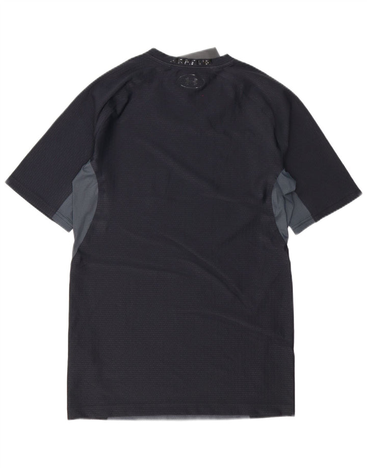 Under Armour Camiseta de compresión para hombre Top 2XL Gris Colorblock Poliéster