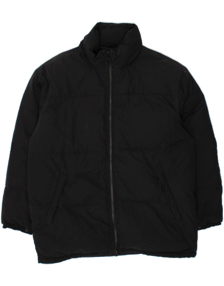 KAPPA Mens Padded Jacket UK 42 XL Black Polyester Vintage Kappa and Second-Hand Kappa from Messina Hembry 