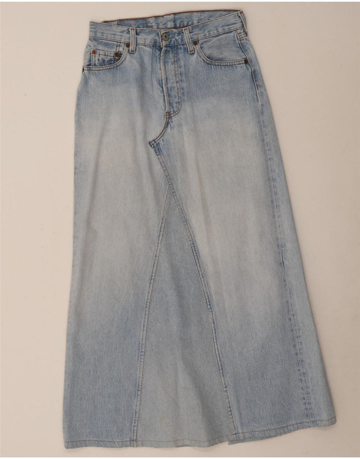 Levi's Mujer 501 Falda Vaquera Midi W29 Algodón Azul Pequeño