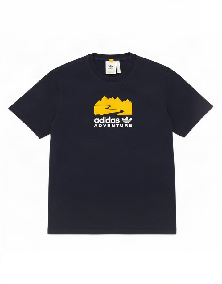 Adidas - Camiseta gráfica para hombre, talla pequeña, azul marino