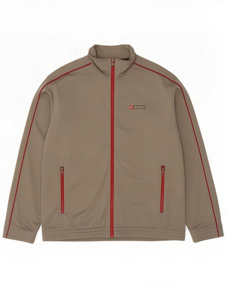 Chaqueta superior de chándal para hombre Lotto Gris grande