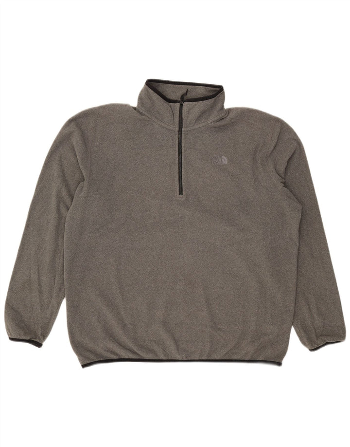 The North Face Jersey Polar Con Cremallera Y Cuello Para Hombre XL Poliéster Gris
