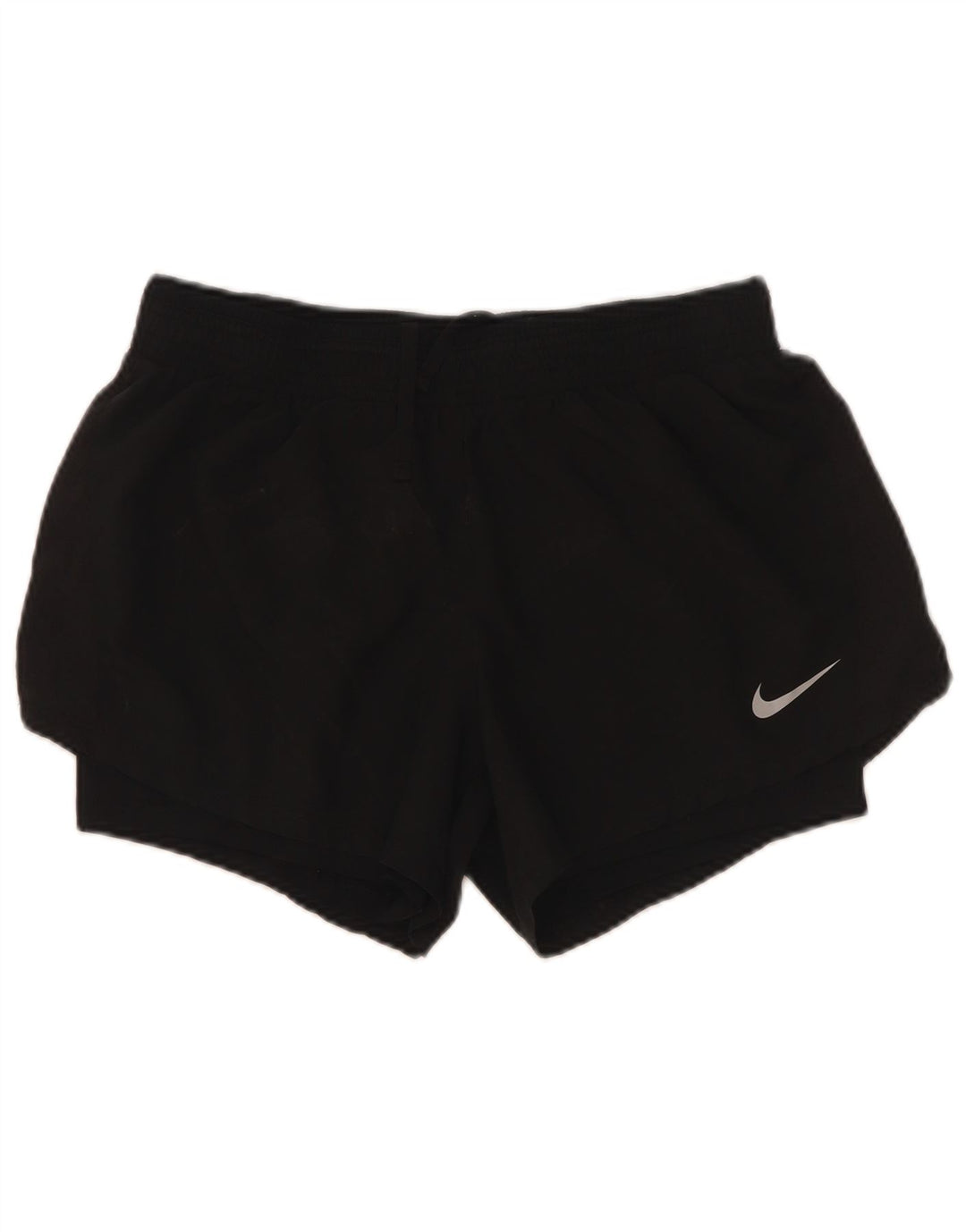 Nike - Pantalones cortos deportivos para mujer, talla 40, talla M, poliéster negro