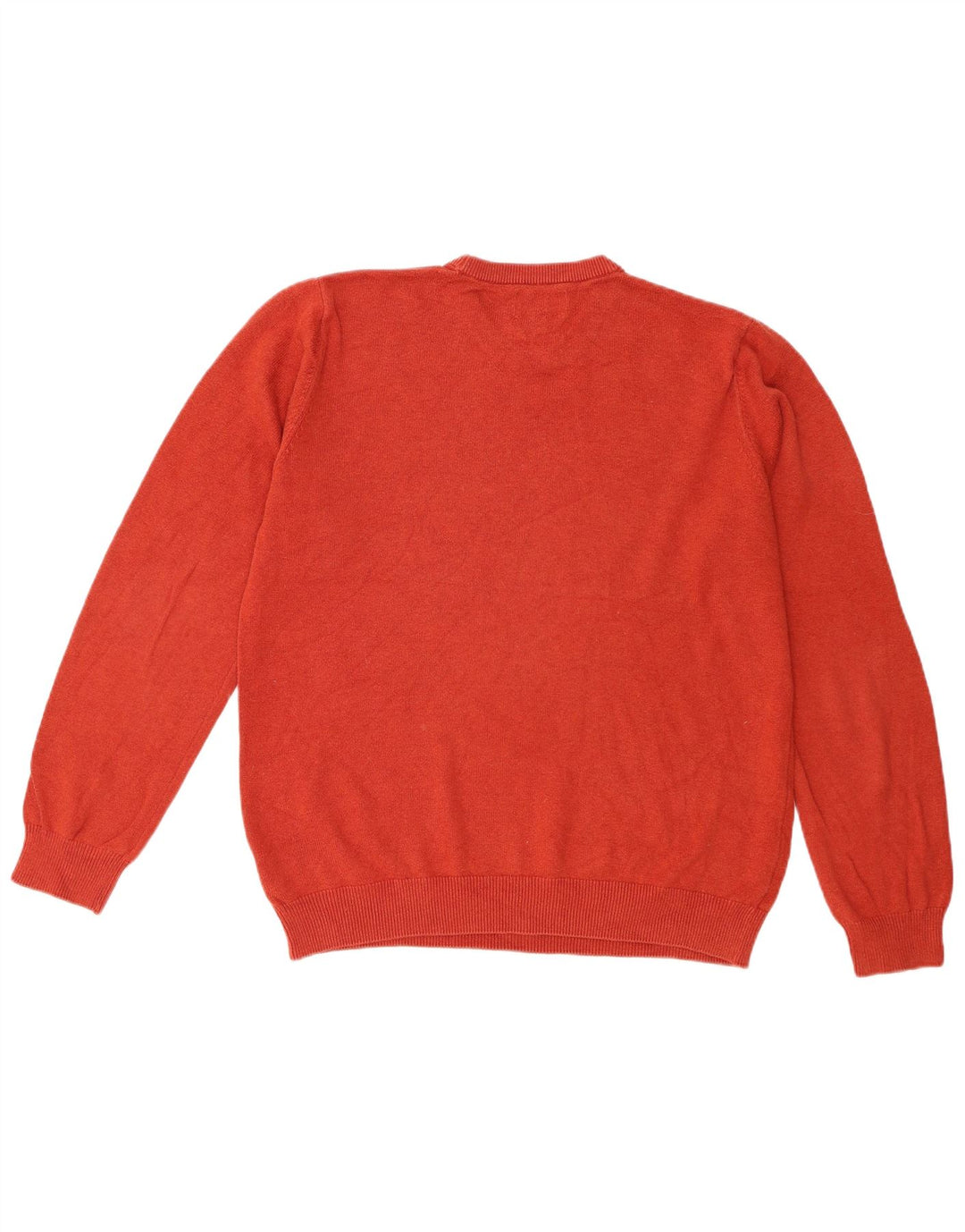 Marks & Spencer Jersey de Cuello Redondo para Hombre de algodón Naranja Medio