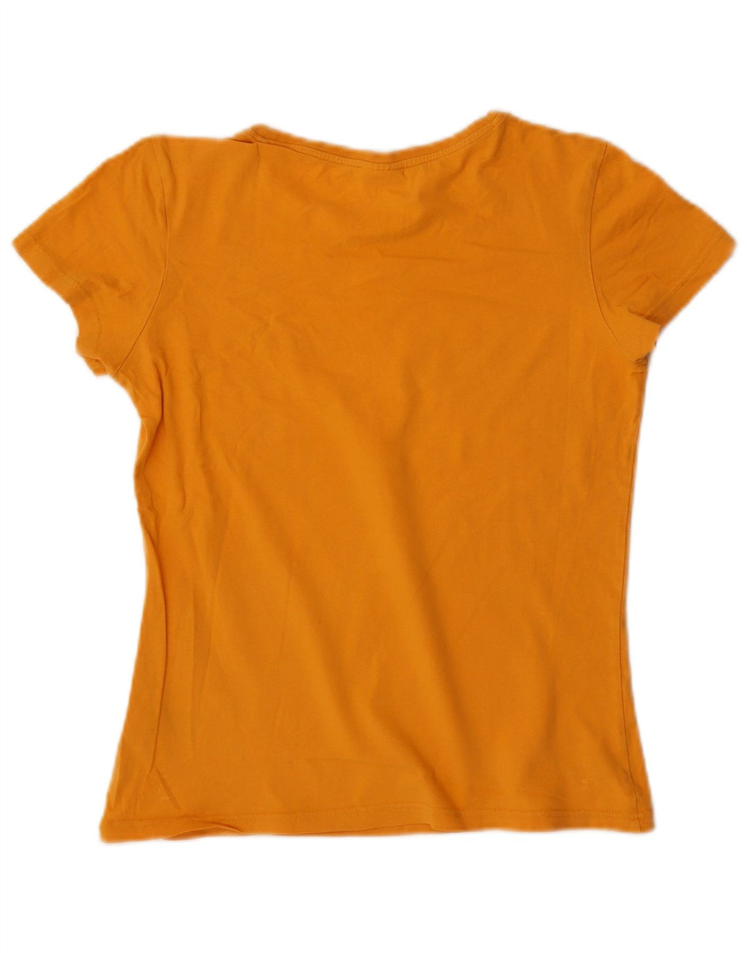 Adidas Camiseta gráfica para mujer Top UK 12 Algodón amarillo mediano