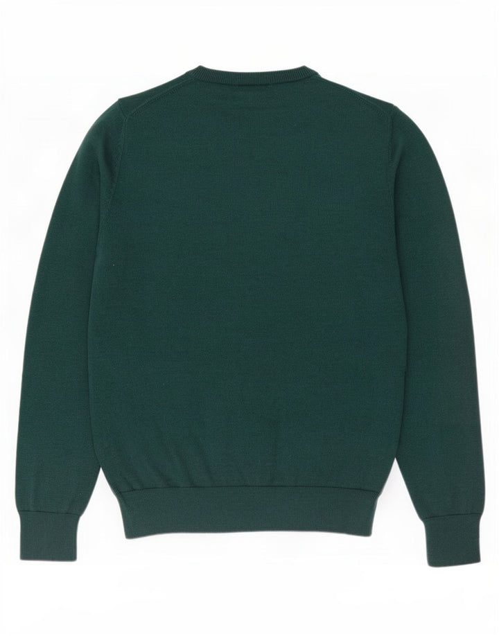 Marks & Spencer Jersey con Cuello en V para Hombre de algodón Verde Medio