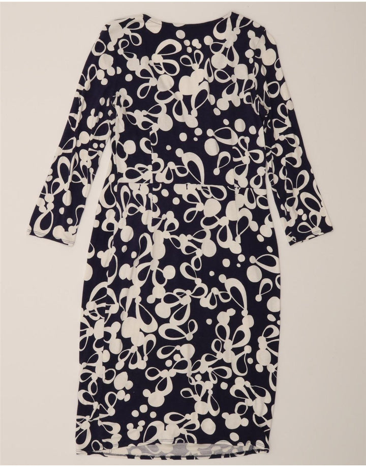 Phase Eight Vestido tubo con patrón abstracto para mujer UK 40 Azul marino mediano
