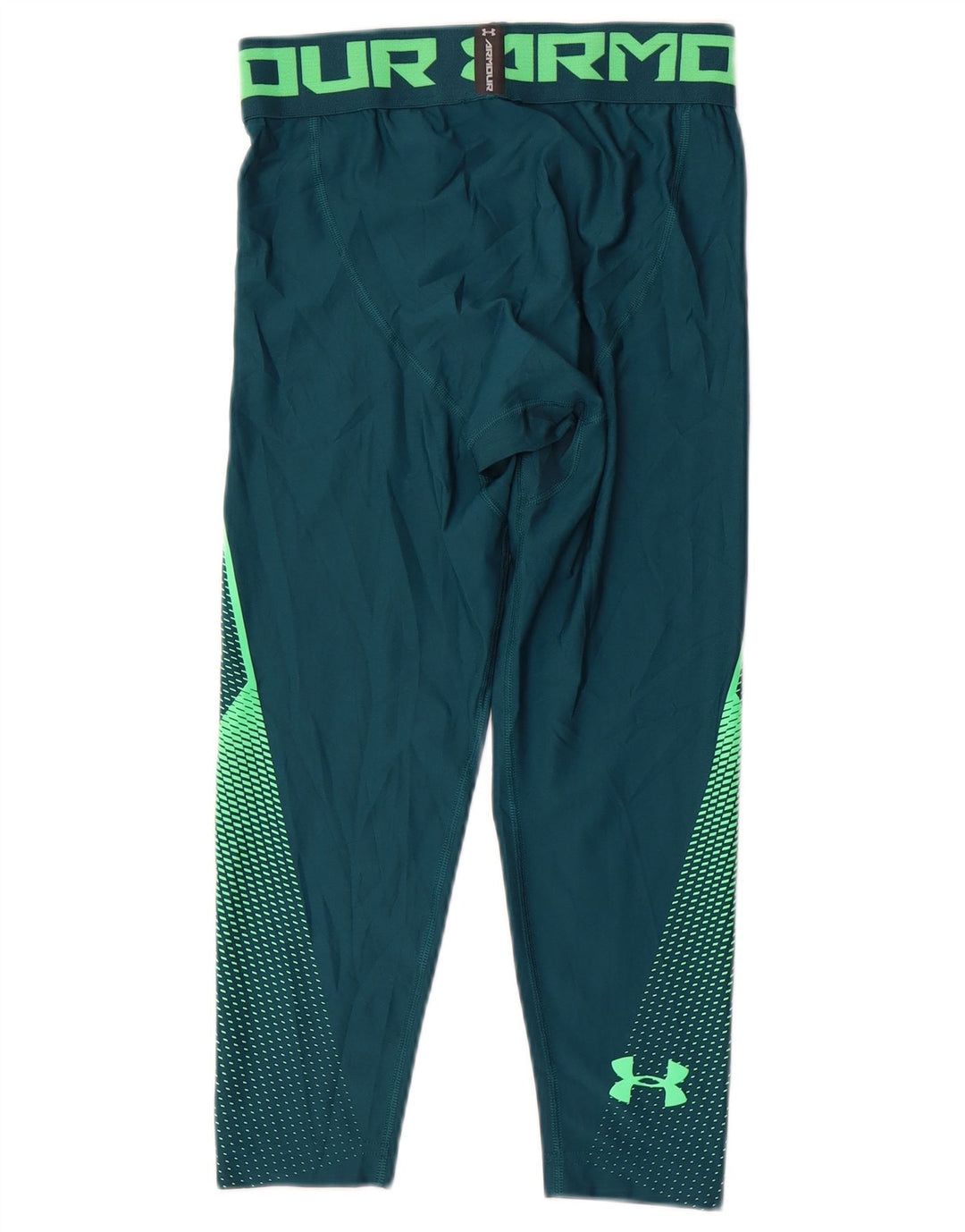 Under Armour Leggings capri con gráfico de compresión verde medio geométrico