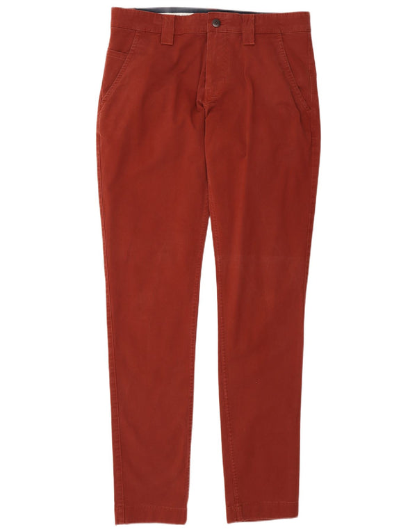 Tommy Hilfiger Pantalones chinos ajustados para hombre W32 L34 Algodón rojo