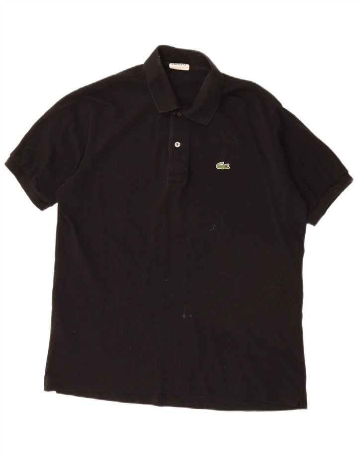 Polo Lacoste para hombre talla 5 grande algodón negro