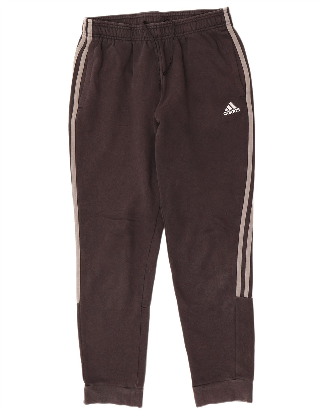 ADIDAS Pantalones de chándal para mujer Joggers UK 12 Mediano Negro Algodón
