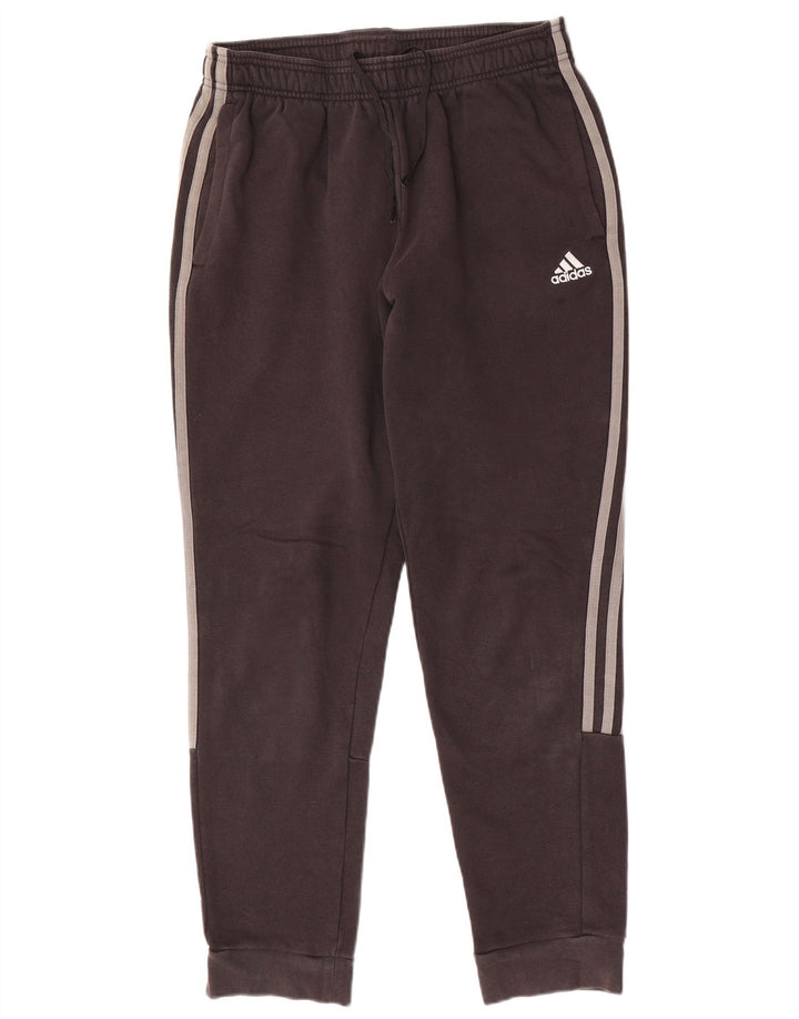 ADIDAS Pantalones de chándal para mujer Joggers UK 12 Mediano Negro Algodón
