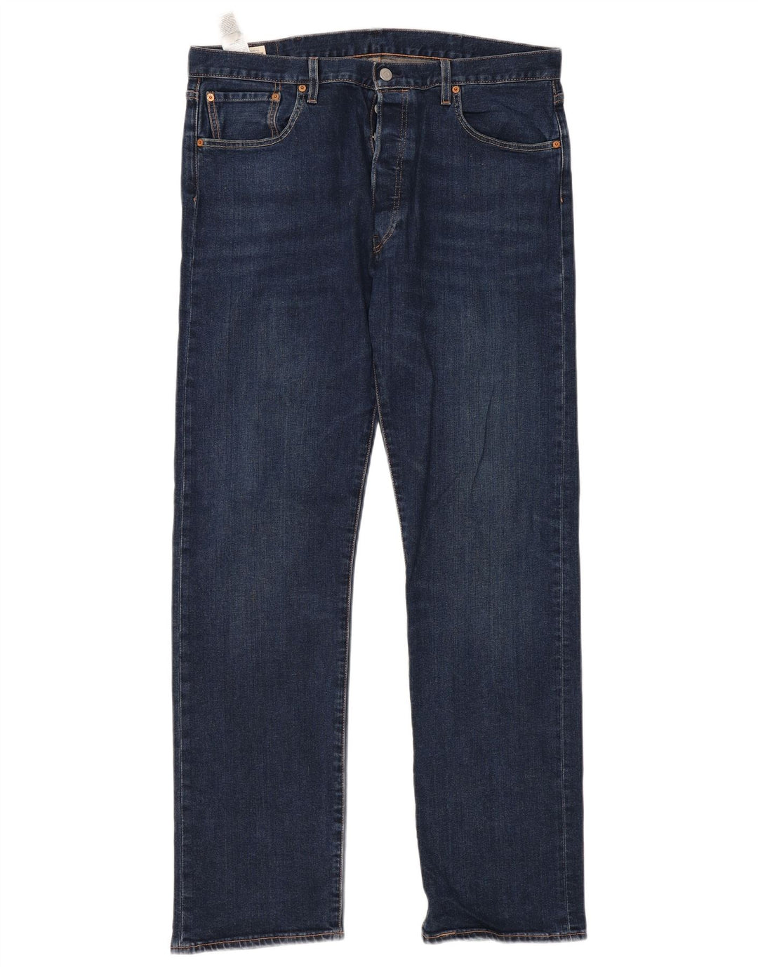 LEVI'S Jeans rectos 501 para hombre W38 L34 Algodón azul marino