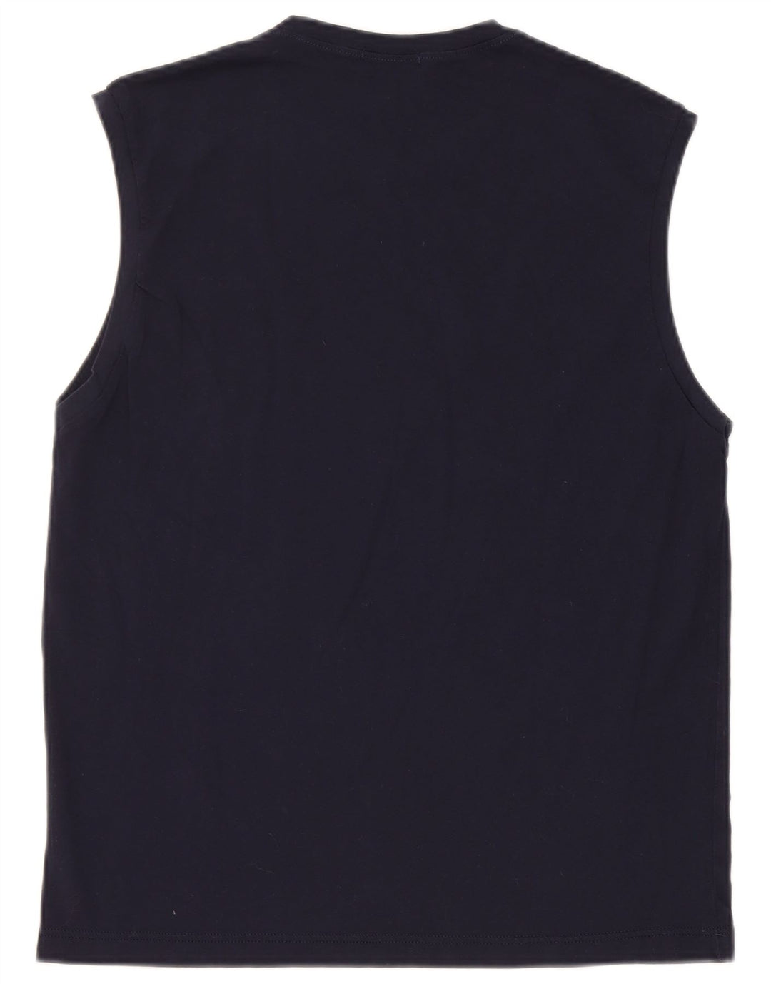 Gian Marco Venturi Camiseta sin mangas estampada para hombre Grande Algodón azul marino