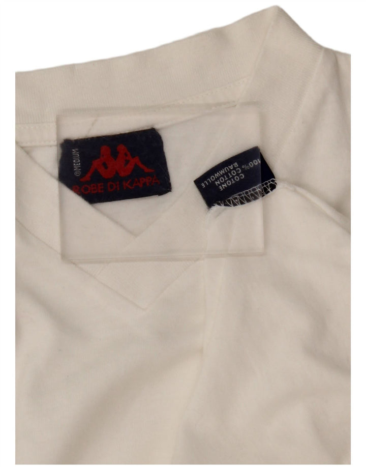 KAPPA Camiseta Hombre Top Medium Blanco Algodón