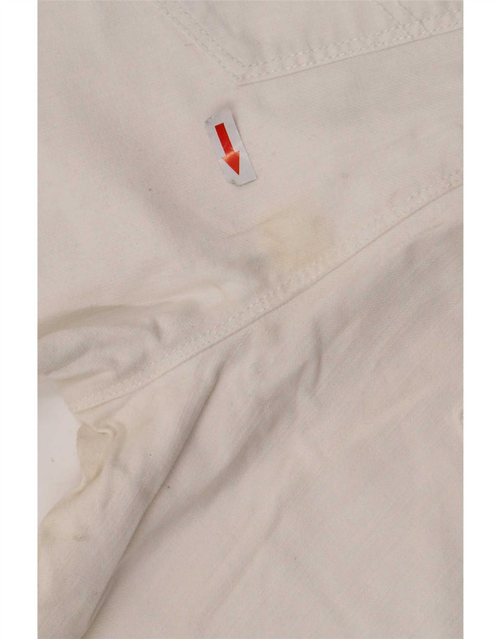 Vaqueros rectos para hombre Rifle W34 L32 Algodón blanco