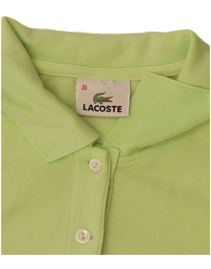 Polo Lacoste Mujer Talla 38 Algodón Verde Medio