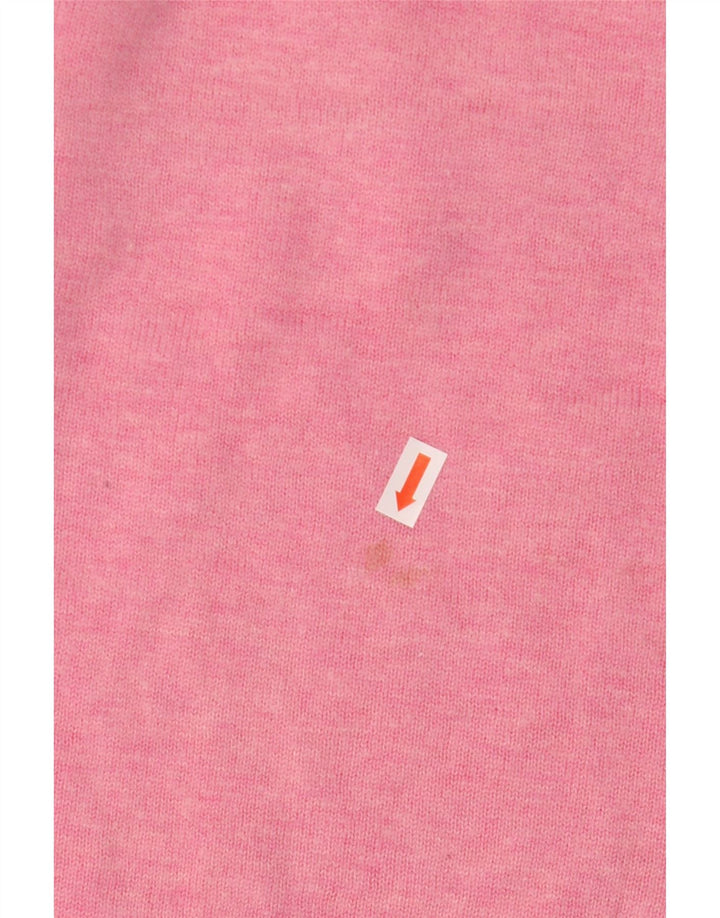 Joules Jersey extragrande con cuello redondo para mujer, talla 40, talla grande, poliamida rosa