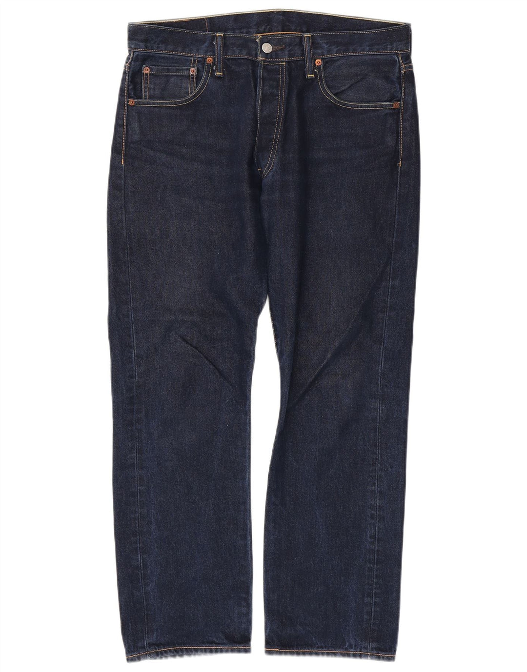 Levi's Jeans rectos 501 para hombre W34 L30 Algodón azul marino