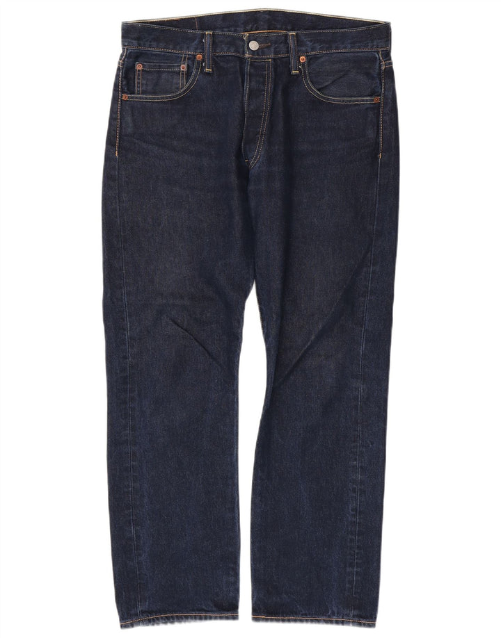Levi's Jeans rectos 501 para hombre W34 L30 Algodón azul marino