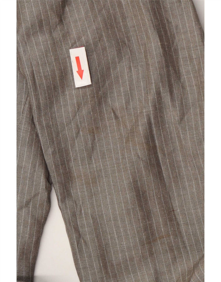Exte Chaqueta tipo blazer de 2 botones para hombre UK 38 Gris medio Algodón a rayas