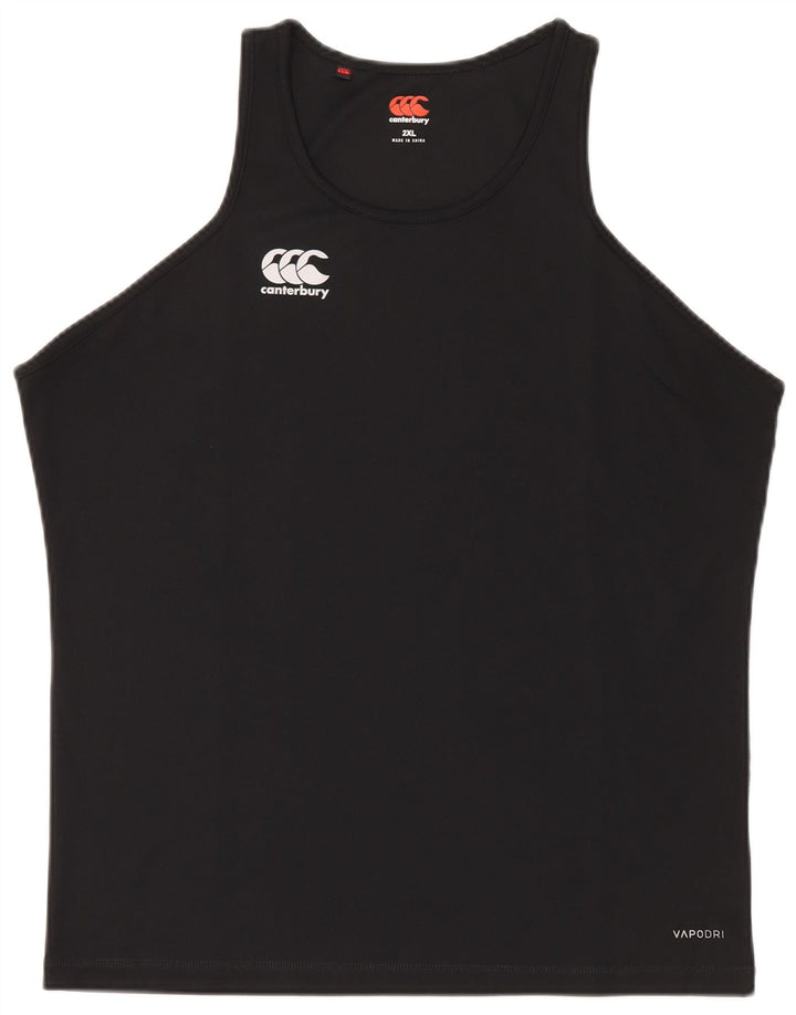 Canterbury Chaleco para hombre Top 2XL Poliéster negro