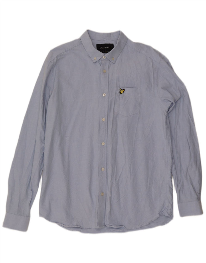 LYLE & SCOTT Camisa Hombre XL Algodón Azul