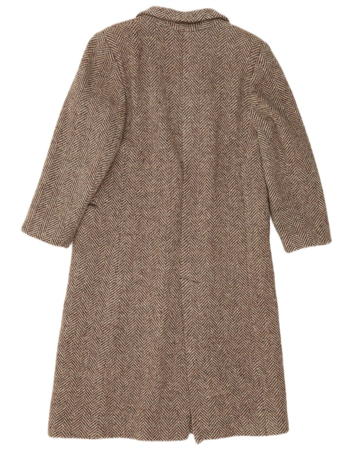 Abrigo Mujer Luisa Spagnoli IT 44 Lana Virgen Espiga Beige Medio