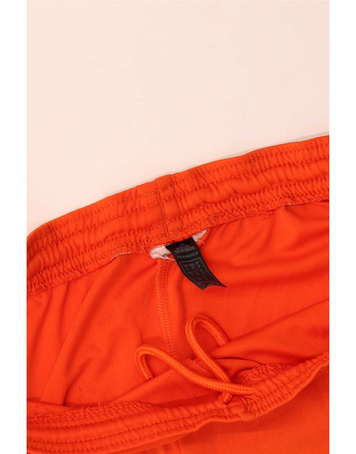 Adidas Mens Aeroready Sport Shorts Pequeño Naranja Poliéster