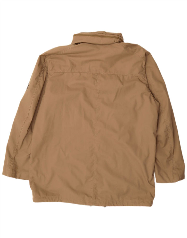 Jack Wolfskin Chaqueta utilitaria con capucha para hombre UK 44 XL Poliéster beige
